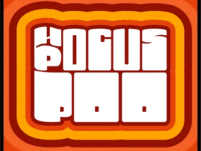 Hocus Pocus Poo illustration typography vector