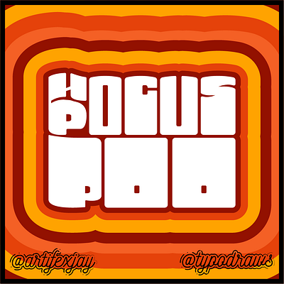 Hocus Pocus Poo illustration typography vector