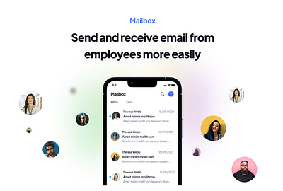 Mailbox design management mobile ui ux