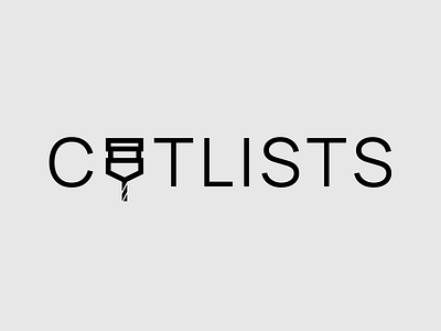 Cutlists brand branding cut design elegant flat flute furniture graphic design logo logotype mark minimalism minimalistic modern sign