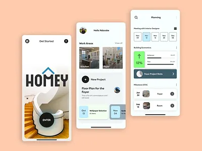 Homey 3d animation app branding buidl design graphic design illustration logo mobile app motion graphics nft product design typography ui uiux ux vector web3