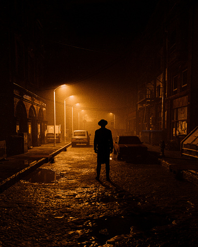 Observe 3d car cinema cinematic city dark digital art