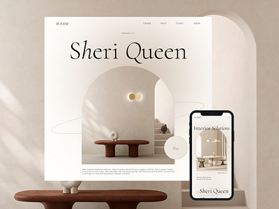 Warm, interior distributor branding design figma site ui ux web design