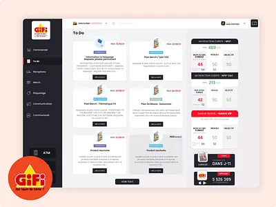 Redesign intranet dashboard GIFI dashboard deco home deco homepage intranet redesign retail ui uidesign web design