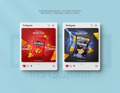 Doritos Chips Banner | Social Media Post Design ad advertiging branding chips cover design facebook ad facebook post flyer graphic design instagram ad instagram post potato shot social media ad banner social media banner social media post design template ui web banner