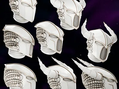 Night lords helmet pack 2 3d 3d art 3d model 3d printing 3d sculpting blender design warhammer