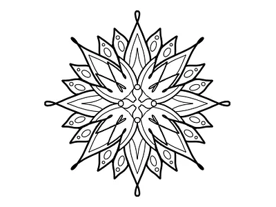 Mandala Design I art artwork blackwork branding design drawing graphic design illustration line art mandala monotone pattern print sketch tattoo art