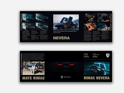 RIMAC leaflet cars graphic design print design rimac