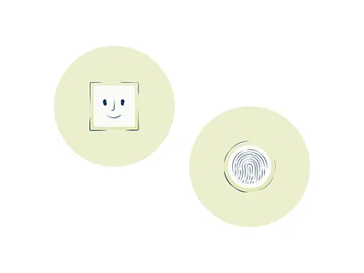 Digital Product Illustrations iOS apple branding digital illustration face id illustration ios minimalist product design touch id