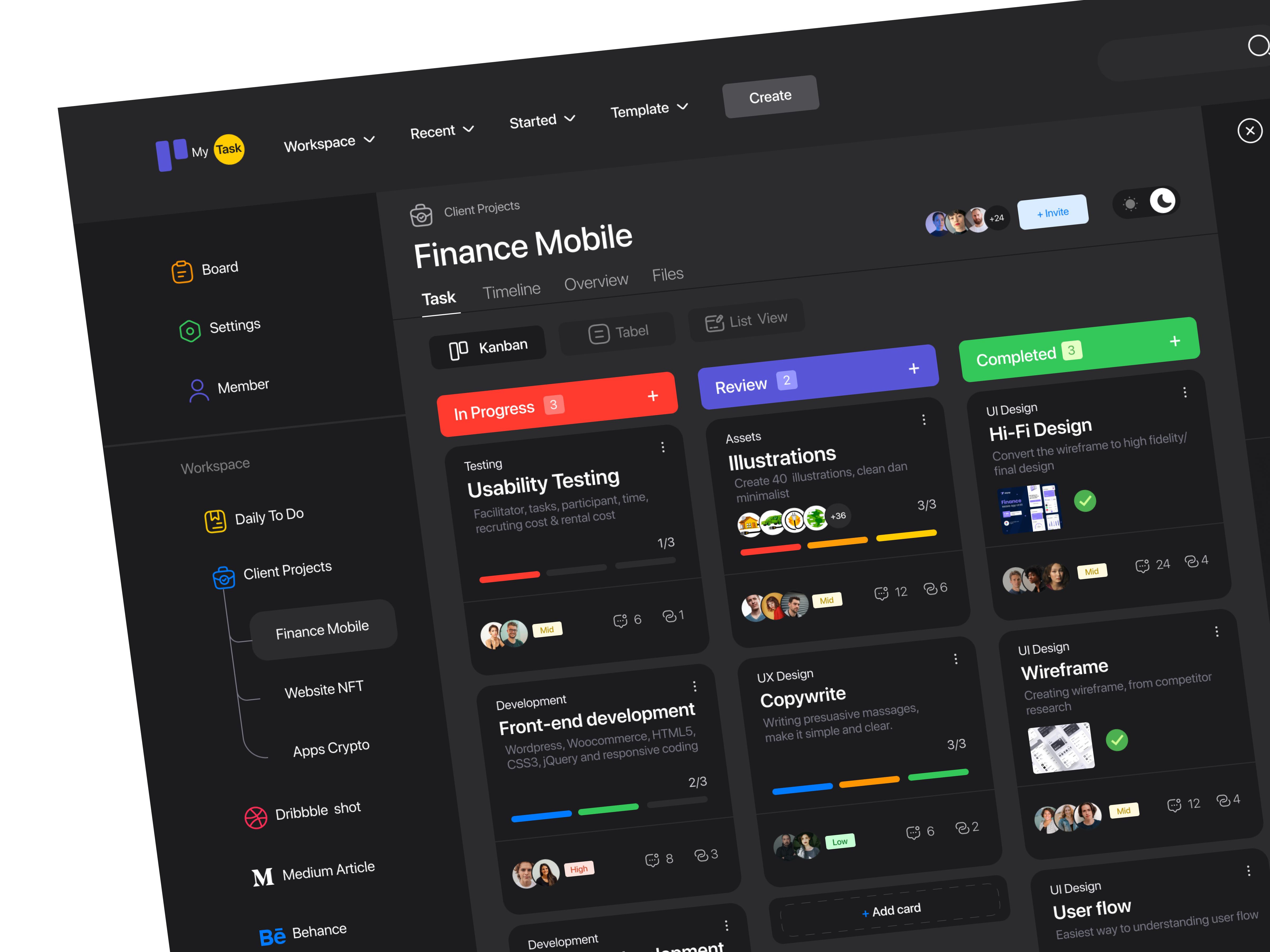 Example of Professional Website Design Services