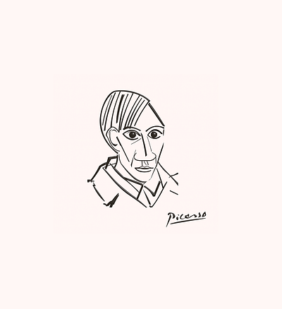 Autoportrait Pablo Picasso art autoportrait pablo picasso autorretrato brasília brazil cubismo design illustration museu paris picasso sketch vector