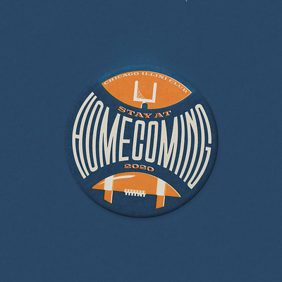 2020 Homecoming Pin big ten football homecoming illini illinois