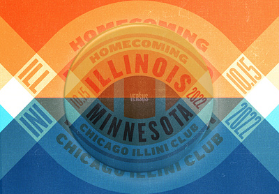 2022 Homecoming Pin football homecoming illini illinois
