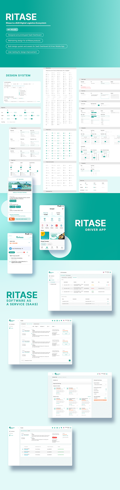 Ritase Driver App design mobile app ui uiux