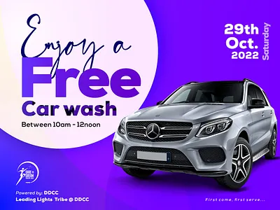 Free Car Wash - Design branding car design car flyer design car wash car wash design design e flyer event design flyer design free car wash free car wash design graphic design poster print design typography