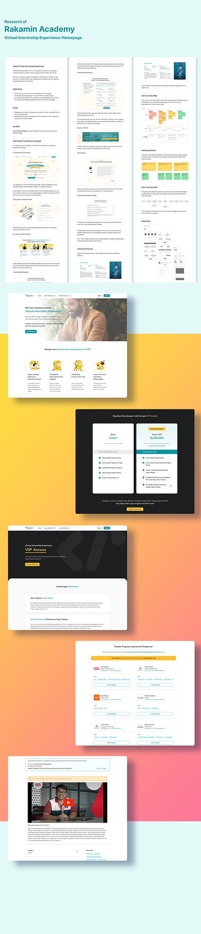 Rakamin Academy VIX Homepage design ui uiux ux