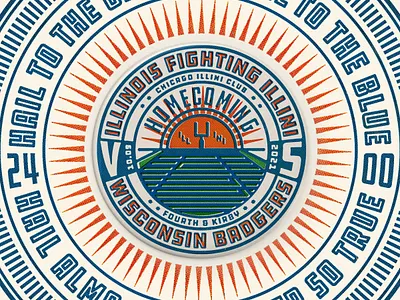 2021 Homecoming Pin football homecoming illini illinois