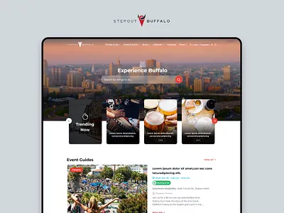 Step Out Buffalo blog branding cityguide design eventguide graphic design ui uidesign uiux ux website
