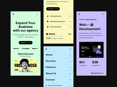 Responsive app ui card ui clean color app color design design landing page menu mobile design product design responsive ui services typography ui ui ux user experience ux web app web ui website