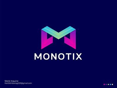 MONOTIX Modern M & T Letter Logo Design 3d a b c d e f g h i j k l m n o p abstract logo animation branding branding identity design free vector design graphic design icon illustration logo logo design logo maker m logo mark q r s t u v w x y z symbol t letter ui