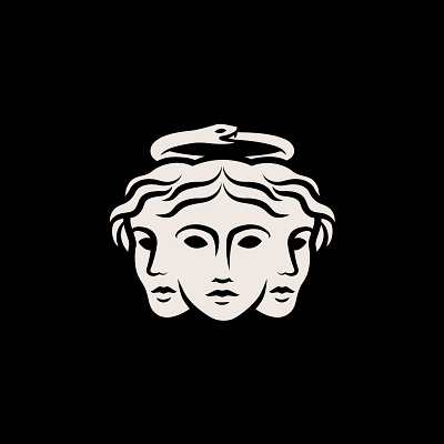Ego ancient greek art branding design goddess greek god illustration logo ouroboros
