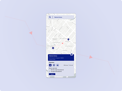 DailyUI Challenge 029: Map challenge dailyui dailyui029 design map mobile navigate screen ui uxui