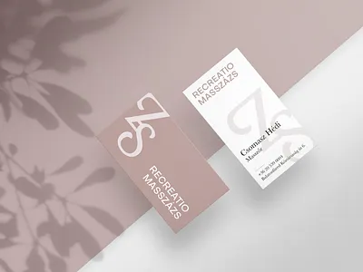 Massage business card businesscard design graphic graphic design massage print