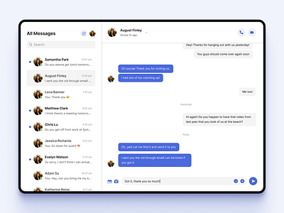 Daily UI #013 - Direct Messaging app design design direct messaging message app tablet tablet design ui ux