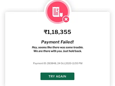 Payment Failed!