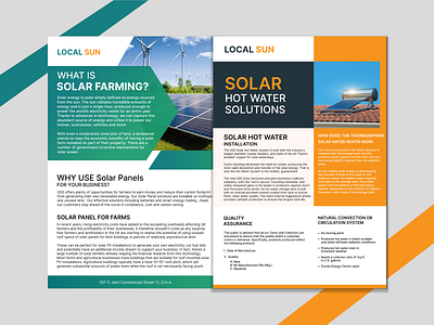 Brochures | Solar Energy adobe indesign adobe xd branding brochures design figma illustration illustrator logo photoshop vector