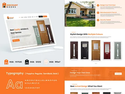 Discount Doors Website Design clean design doors website ecommerce modern ui uiux ux web design
