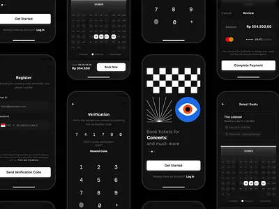 Book Tickets app booking design interface mobile ticket ui user ux
