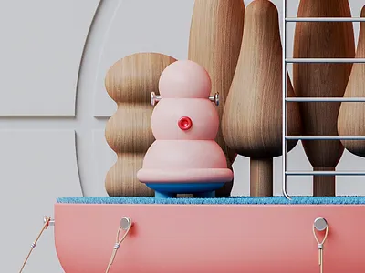 Pink House 3d characterdesign chemaparsanz graphic design illustration nft