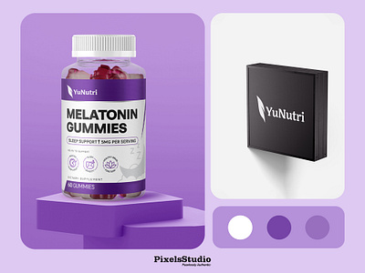 MELATONIN GUMMIES – Relaxing & Premium Design | By PixelsStudio