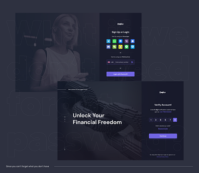 One-Key Sign-In design figma ui