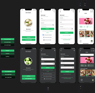 Tutti Frutti Food App app design ui ux