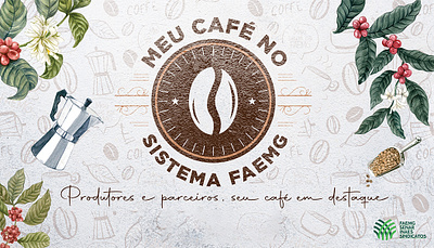 Meu Café no Sistema FAEMG - Logo branding graphic design logo