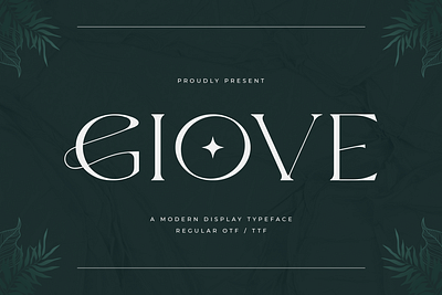 Giove - A Modern Display Typeface apparel branding design display elegant illustration logo modern poster quotes ui