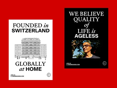 The Embassies ageing art direction boutique brand design community hospitality hotel luxury real estate senior living typography