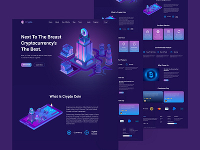 Boomcoin - Cryptocurrency exchange Landing Page bestcryptocurrency bit coin bit coin landing btc buy cryptocurrency coin crypto crypto landing page cryptocurrency landing page design topcryptocurrency ui ui design uiux uiux design ux ux design web web design website