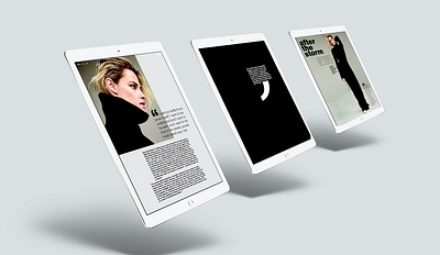 Digital magazine design digital magazine digital typography fashion grid layout ui