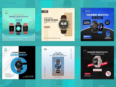 Smart Watch Social Media Post Design ads apple watch banner template brand brand watch design crowd graphic design post template poster product sales smart smartwatch social media watches web banner wrist wristwatch