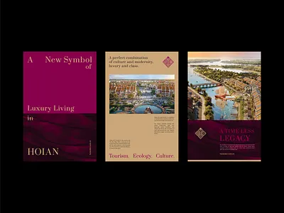 A new symbol of Luxury living in Hoian brand identity branding culture design hoian layout poster real estate traditional vietnam