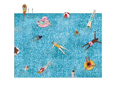 July artwork digital painting drawing editorial illustration graphic design illustration magazine painting