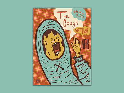 The Cough 420 design design 757 digital illustration gig poster graphic design handlettering illustration nfk poster poster art poster design print procreate app the cough weed poster