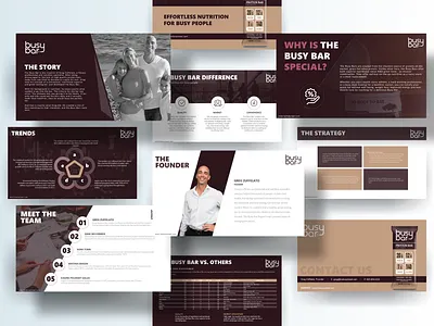 Busy Bar Investor Deck Design presentation investordeck