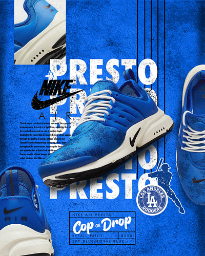 Nike Presto Poster design design graphic design illustration