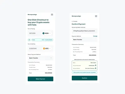 Onramp flow app crypto design mobile onramp token ui ui design uidesign uiux ux web3