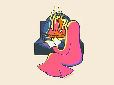 Cozy Ghosty cozy cozytober 2022 design digital art ghost halloween illustration october simple illustration