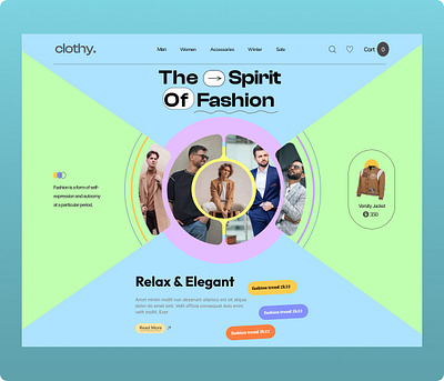 Fashion Design black fashion graphic design ui